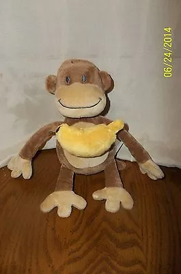 Babylove Drogerie Monkey Musical Hanging Plush 8  With Banana Stuffed Animal   • $24.95