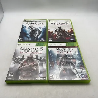 $31.95 • Buy 4 Xbox 360 Games Assassin's Creed Collection Bundle Lot Set Tested Working