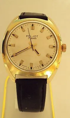 £94.25 • Buy Vintage Men's Poljot Rare Watch Gold Plated Russian/ussr Beautiful Dial # 56
