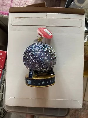 Walt DISNEY World 50th Anniversary EPCOT Spaceship Earth RADKO Ornament WDW NWT • $349.99