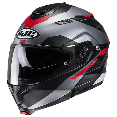 HJC C91 Modular Sunscreen Motorcycle Helmet Karan Red XS S M L XL 2X 3X 4X 5X • $164.99