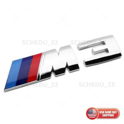 BMW F80 M3 Rear Trunk Lid Nameplate Emblem Badge Logo Sport Performance Chrome • $25.99