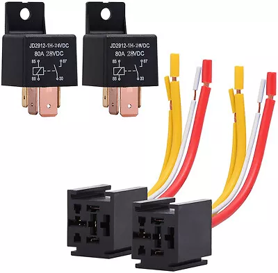 DC 12V 80A Heavy Duty Relay 80 Amps Automotive Car Relay SPST 4Pins Switch Relay • $13.29