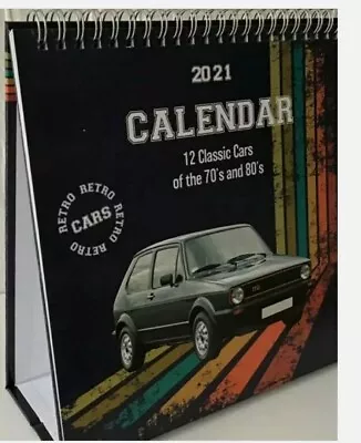 2021 Desk Calendar Classic Cars. Page Per Month Flip Calendar. 🎁🎅🎄💖 • £3.99