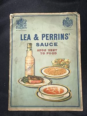 1929 LEA & PERRINS WORCESTERSHIRE SAUCE Recipe Book  Antique OLD Cook Book • $9