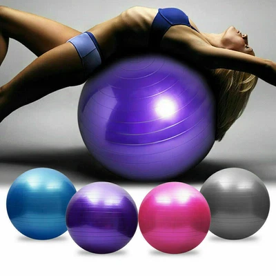 $14.77 • Buy 26'' Exercise Ball Fitness Pilates Stability Balance Anti Burst Workout Indoor