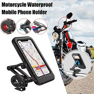 Waterproof Motorcycle Bicycle MTB Handlebar Phone Mount Bike Cell Phone Holder • $10.90