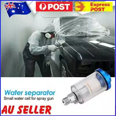 High Pressure 1/4 Inch Water Oil Separator Inline Air Hose Filter Moisture Trap • $9.82