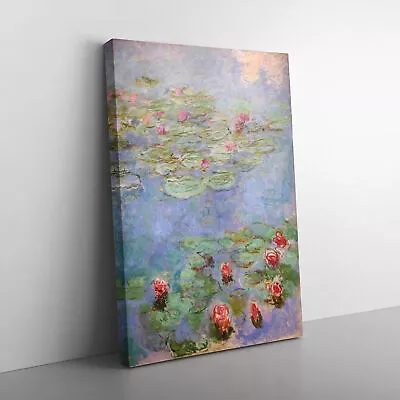 Water Lilies Lily Pond Vol.8 By Claude Monet Canvas Wall Art Print Framed Decor • £29.95