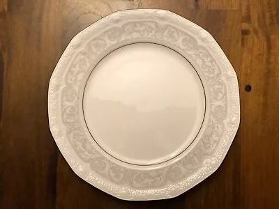 Mikasa China White Lace 5454 Pattern Dinner Plate • $14.99