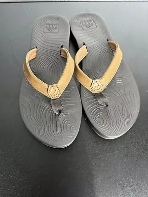 Reef Brown Thong Sandal Flip Flop Womens Size 9 • $23.45