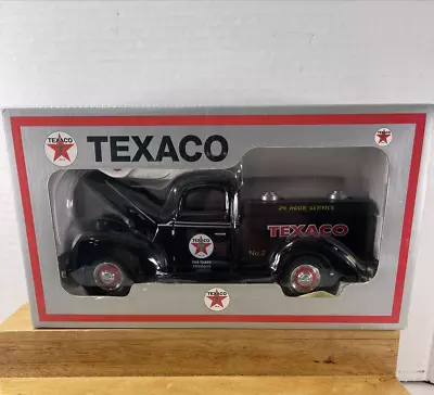 New 1940 Ford Tanker Texaco Black 1:18 Diecast Model Car By Beyond Infinity • $45.49