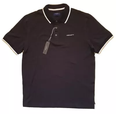 HACKETT Polo Shirt Mens M Black Golf Brand New With Tags • $37.27