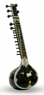 $365.17 • Buy Hand Made Sitar Best Design Bag 7 Main Strings And 11 Or 9 Sympathetic Strings