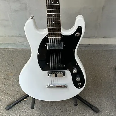 White MOS.TE ELECTRIC GUITAR JOHNNY RAMONE STYLE Black Pickguard FREE SHIP USA • $269