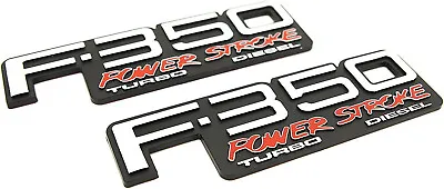 94-98 F350 Powerstroke Turbo Diesel Fender Badges Truck Emblem  2 New (Pair) • $29.95