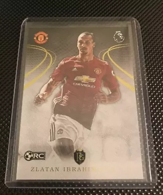 2016 Zlatan Ibrahimovic Manchester United Gold Topps Premier League Rookie Rc  • $24.99
