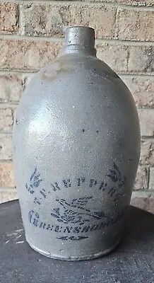  TF REPPERT Stoneware Jug 19th Century Pennsylvania Stoneware  • $275