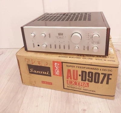 Sansui AU-D907F EXTRA Vintage Integrated Power Amplifier Silver Rare From Japan • £859.96