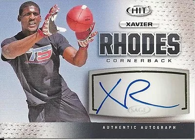 2013 SAGE Hit Xavier Rhodes AUTO Vikings Colts Bills Cowboys Florida FSU • $9.95