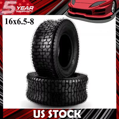 2Pcs 16x6.5-8 16x6.5x8 Lawn Mower Tractor Cart Turf Tires 4PR Fast Free Shipping • $58.99