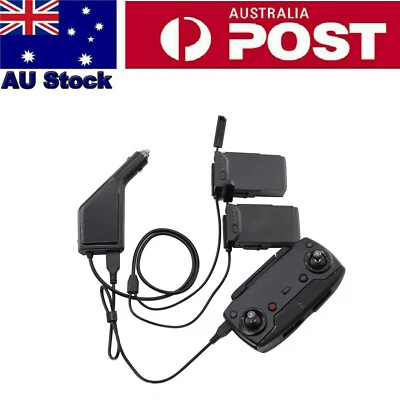 $34.99 • Buy Remote Controller Multi Battery Car Charger Fast Charging For DJI Mavic Air AAU