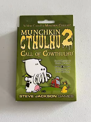 Munchkin Cthulhu 2 Call Of Cowthulhu Expansion 2014 BRAND NEW 56 More Cards! • $24.99