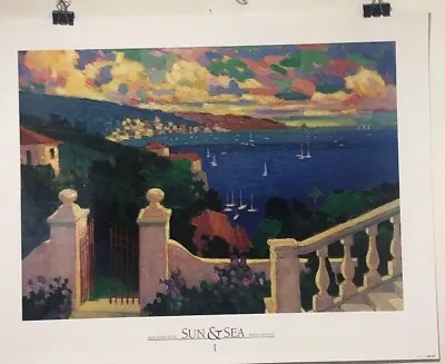 Fine Art Lithograph: Max Hayslette - Sun&Sea 1 - Max Hayslette - 22x28 • $21