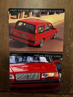 1997 Volvo Sales Brochures 2 Wagons Sedans Turbo Full Line 850 • $16