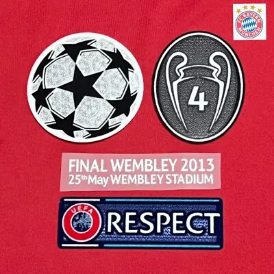 BAYERN MUNICH UCL CHAMPIONS LEAGUE 2013 Final Wembley Patch Football Badge • £14