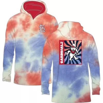 St Louis Cardinals Grateful Dead LS Lightweight Hoodie 4/19/24 SGA - NIB PICK SZ • $36.99