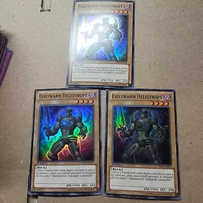 YUGIOH EVILSWARM HELIOTROPE HA07-EN011 1ST Edition SUPER Rare X3 LP Playset • $4.84