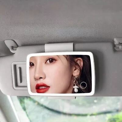 Car Sun Visor Mirror Clip On Vanity Mirror Makeup Sun Shading LED Mirror • $9.59