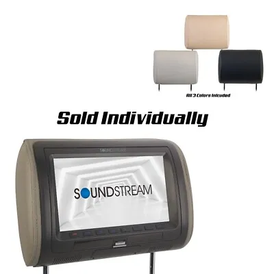 Soundstream VHD-70CC Headrest Monitor 7  LCD DVD Player Mirrors Android Phones • $131.52