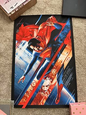 Superman Man Of Steel By Martin Ansin Ltd Screen Print Poster Art Mondo 715/5585 • $100