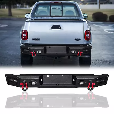 Vijay Steel Rear Bumper With LED Lights&D-Ring For 1997-2003 Ford F150 Flareside • $659.99