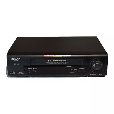 SHARP 4-HEAD VCR S-VHS Video Cassette VHS HQ Quasi Player VC-A592U Tested  • $49.99