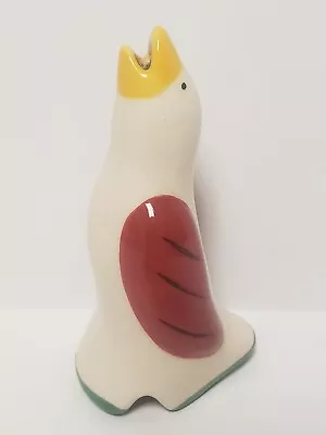 Vintage Pie Vent Bird 4” H White With Red Wings Glazed Ceramic Nice! • $12.99