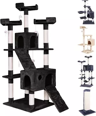 BEASTIE 180Cm Cat Tree With Mouse Toy Scratching Post Tower For Kitten Cond... • $67.73