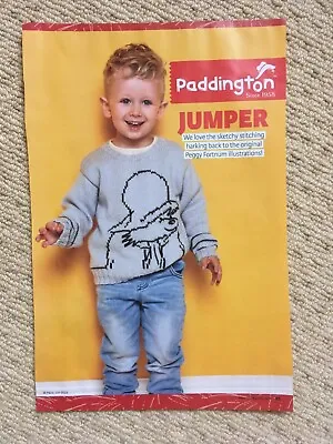 Kids’ Paddington Bear Jumper Knitting Pattern • £1.25