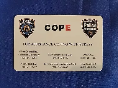 2002 COPE NYPD New York City Police Vintage Card • $9.99