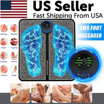 EMS Foot Massager Leg Electric Deep Reshaping Kneading Muscle Pain Relax Machine • $9.89