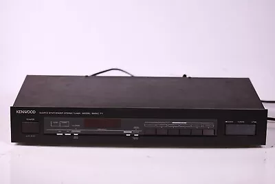 Vintage 1980s Kenwood Basic T1 Quartz Synthesizer Stereo Tuner Japan • $95.99