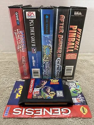 After Burner 2 II Toy Story Virtual Pinball Sega Genesis 6 Game Lot Set Bundle • $44.99