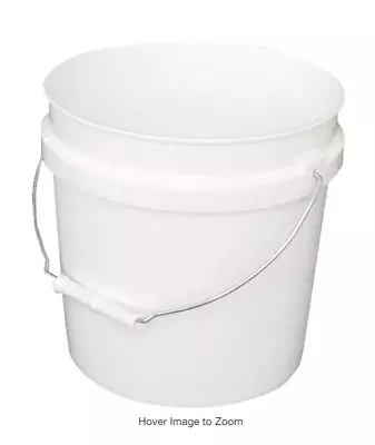 Leaktite 2 Gallon Plastic Paint Bucket With Handle White • $6.45