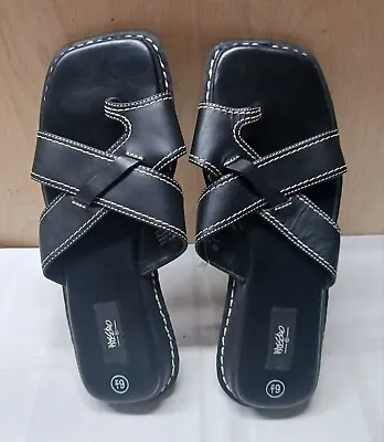 Mossimo Sandals/Size 6.5 Black/NWOT • $16
