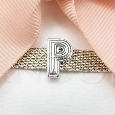 $29 • Buy Authentic PANDORA Reflexions Alphabet Letter P Initial Clip Charm 798212 Retired