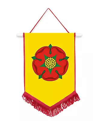 Lancashire New County Car / Wall Pennant With Red Border Fantastic Souvenir  • £9.99