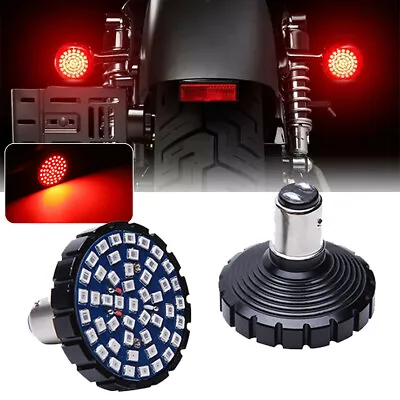 2x 1157 48 LED Red Turn Signal Tail Lights Bulb For Motorcycle Harley Davidson • $21.25