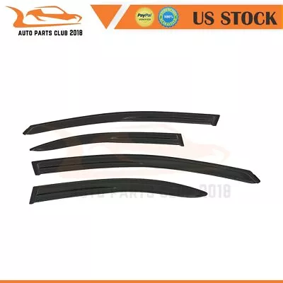 For 2008-2017 Mitsubishi Lancer Aero Wavy 4 Pcs Tinted Window Visor Guard Vent • $32.09